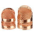 thumbnail image 4 of Thimble Finger Protector, Finger Protector Durable DIY Quilting Tools Adjustable Sewing Thumb Protector  For Household Gray,Cyan-blue,Colorful,Silver,Rose Gold, 4 of 8