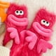 thumbnail image 2 of 3D Funny Style Socks Anti-slip Sweat-absorbent Middle Tube Socks for House, 2 of 5