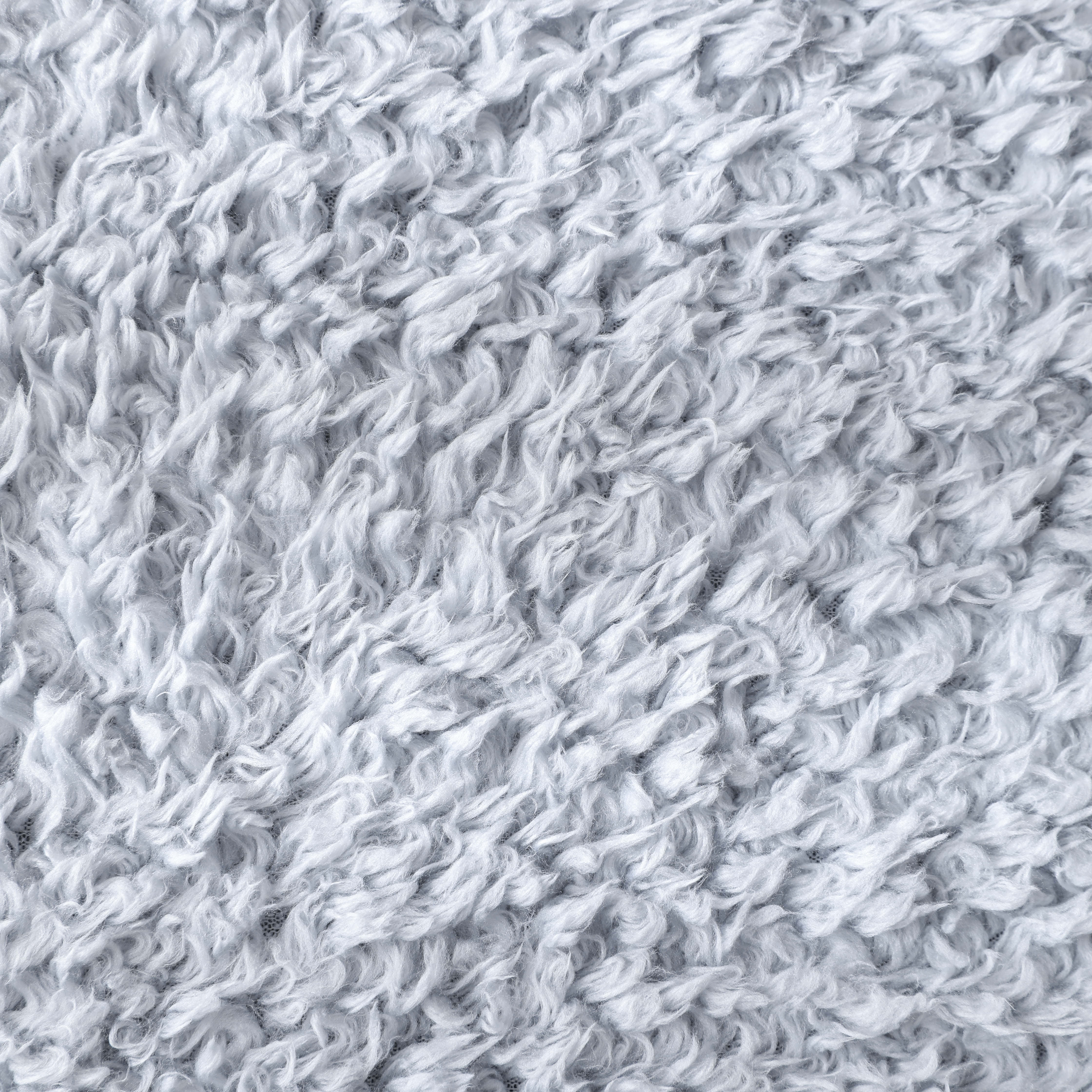Mainstays Faux Shearling Blanket, Lt. Gray, Full/Queen 90"X90", for Adult