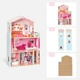 thumbnail image 3 of Doll House Dream House for Girls - DIY Pink Dollhouse, Furniture, Pretend Play House with Accessories, Ideal Birthday Toy for Girls, 3 of 6