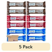 (5 pack) Joyva Halvah Bars Value Pack | Bundled by Tribeca Curations | 1.75 Ounce | Chocolate, Marble, & Vanilla Combo | Pack of 12