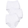 thumbnail image 4 of Dixie Belle Cotton Women's Modern Brief Panty with Lace Waistband sz 5-15, 3-Pack, 4 of 5