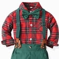 thumbnail image 4 of 6-12 Months Toddler Boys Kids Suit Set 2Pcs Formal Dress Clothes Long Sleeve T Shirt Tops Vest Coat Pants Child 9 12 18 24 Months 2T 3T 4T 5T 6T 7T 8T Kids Boys Winter Outfits,Khaki, 4 of 4