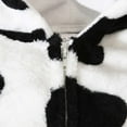 thumbnail image 5 of Favoffer Winter Infant Boys & Girls Cow Print Flannel Footed Romper, Outfit Halloween Jumpsuit for Sleep/Play/Party/Home 0-18 Months, 5 of 8