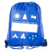 Mato & Hash Camp Drawstring Backpack for All Types of Camps and Birthday Parties