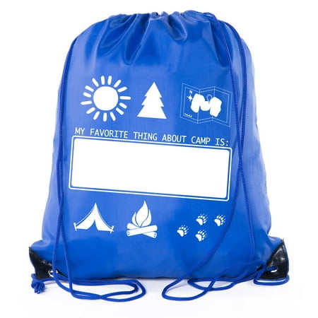 Mato & Hash Camp Drawstring Backpack for All Types of Camps and Birthday Parties