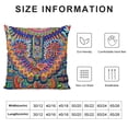 thumbnail image 6 of YANMS Tribal Art Oaxaca Throw Pillow Cover Boho Colorful Collage Tradition Culture Pillow Case Decorative Men Women Room Cushion Cover for Home Couch Bed,2 pcs White, 6 of 6