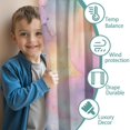 thumbnail image 3 of Blackout Kids Curtains,Colorful Cloud Star Tie Dye Pattern Childrens Insulated Curtains Set Of 2,Bedroom Essentials,Toddler Room Decor 52"x84", 3 of 5