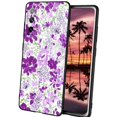 thumbnail image 1 of Compatible with Samsung Galaxy S20 FE Phone Case, Purple-Floral-1 Case Men Women, Flexible Silicone Shockproof Case for Samsung Galaxy S20 FE, 1 of 1