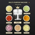 thumbnail image 4 of axGear Electric Mini Garlic Vegetable Chopper Food Slicer and Portable Blender Masher, 4 of 7