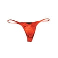 thumbnail image 2 of kamemir Mens Jockstraps Mens T-Back Thongs Sexy Low Rise Briefs Pouch Underwear(Orange,L), 2 of 5