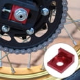 thumbnail image 2 of 2pcs 12mm Hole Dia Chain Adjuster Block Tensioner Replacement Red Metal for Motorbike, 2 of 6