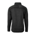 thumbnail image 3 of Men's Cutter & Buck Heather Charcoal FC Cincinnati Mainsail Sweater-Knit Half-Zip Jacket, 3 of 3
