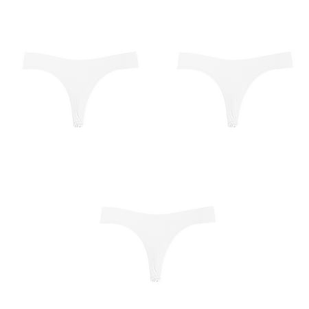 

Wotryit Womens Underwear 3 Pack Women s Solid Color Low Waisted Seamless Casual Sports And Fitness Underwear Panties for Women White XXL