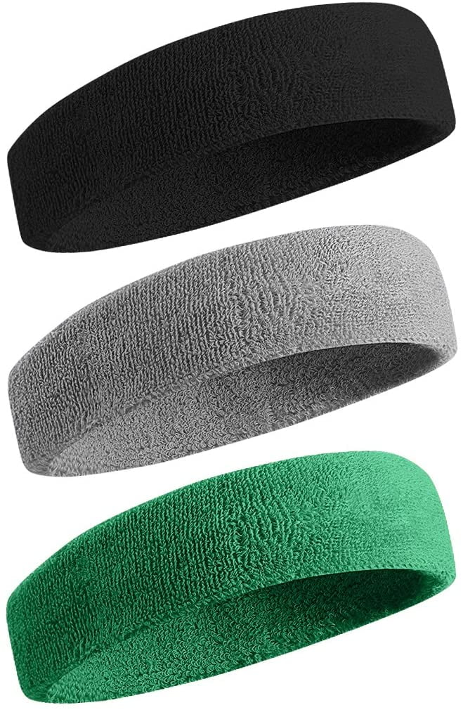 BESTSPR Sweatbands Sports Headband for Men & Women Moisture Wicking