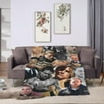 thumbnail image 4 of Blanket Charlie Hunnam Soft and Comfortable Wool Fleece Throw Blankets Gift for Home Decoration Sofa Office car Camping Yoga Travel Home Decoration Cozy Plush Beach, 4 of 6