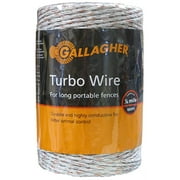 Gallagher G62054 0.07 in. x 656 ft. Turbo Wire - Ultra White