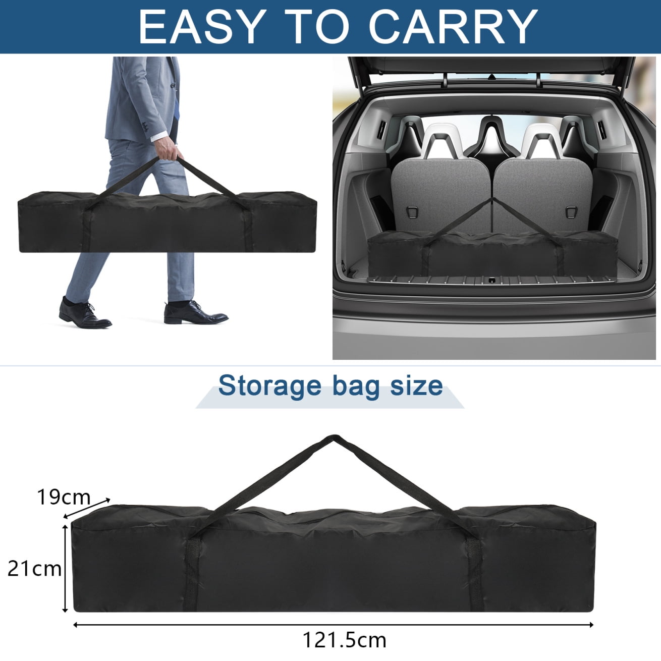 78.74" Outdoor Canopy With Two Doors and Two Windows, Practical Waterproof Right-Angle Folding Tent With Removable Tent's Wall Cover and Height Adjustable Design, Folding Shelter, Blue