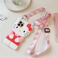 thumbnail image 1 of Para Samsung Galaxy A13 A14 A22 A23 A32 A33 A53 A73 A72 A52 A52s A71 A51 A21s A20s A10s Sanrio 3D Dibujos Animados Hello Kitty Fundas Traseras Suaves A Prueba De Golpes Con Cordón, 1 of 3