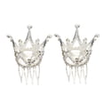 thumbnail image 1 of 2 Pcs Enfants Couronne Forme Coiffe Anniversaire Performance Couronne Chapeau, 1 of 8