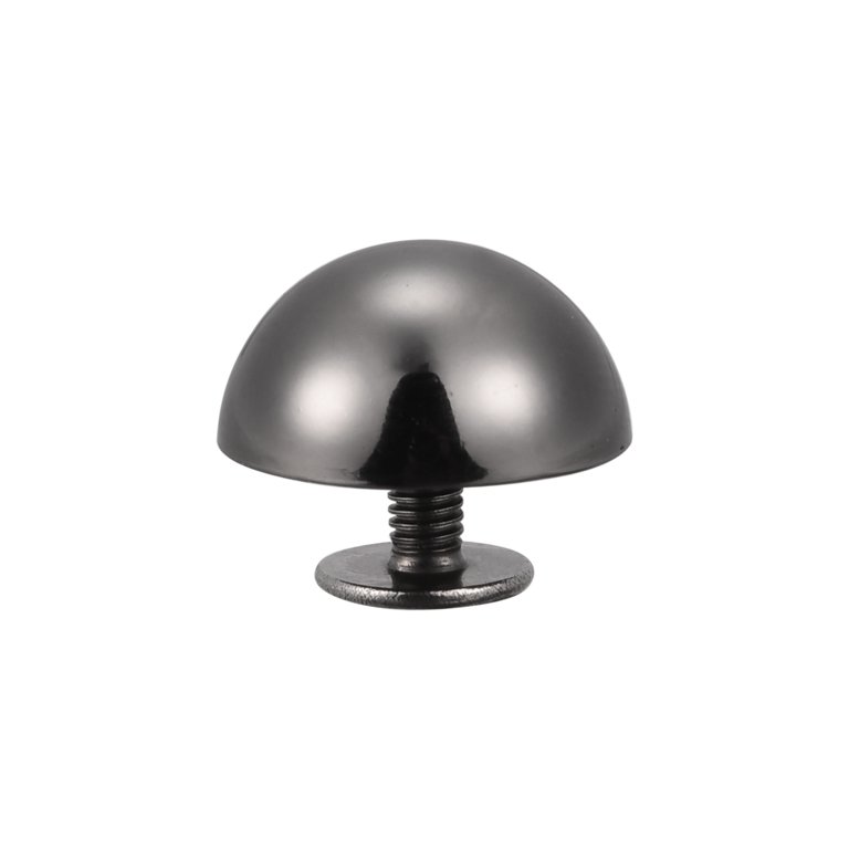10 Sets De Rivets Creux à Vis 15x7.5mm Tête Ronde Noire Pour Cuir - Uxcell - Neuf