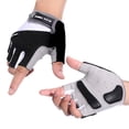 thumbnail image 1 of Bike Gloves Cycling Fingerless Gloves with Breathable Mesh Fashion Design for Motorcycle Mountain Riding Driving Sports Outdoors Exercise(L), 1 of 8