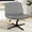 Silver, variant on Criss Cross Chair, Cross Legged Office Chair, Wide Comfty Desk Chair, No Wheels Armless Computer Task Chair, Swivel Fabric Vanity Home Chair, Height Adjustable