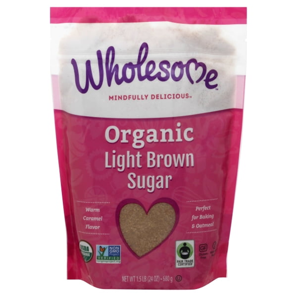 Wholesome Live Sweetly Organic Light Brown Sugar, 24 oz