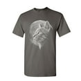 thumbnail image 1 of Tee Hunt A Cat at Night T-Shirt Space Cat Lovers Moon Kitty Meow Purr Mens Shirt, Charcoal, 5X-Large, 1 of 4