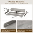 thumbnail image 2 of 54" Washer Dryer Countertop with 2-Tier Shelf and 2 Drawers, Wooden Laundry Topper with Non-Slip Pad & Guard Rails, for Laundry Room Organization Storage, 2 of 8