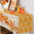 thumbnail image 6 of Hometravel Fall Thanksgiving Table Runner, Pumpkin Themed Holiday Decor, 33x183cm Dining Table Cover for Autumn, Seasonal Home Celebration Accent, 6 of 7