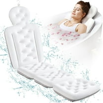 Full Body Bath Pillow for Bathtub, Thick Bathtub Cushion with Laundry Bag, Luxury Tub Pillow for Bath for Headrest Neck and Back Support