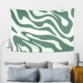 thumbnail image 7 of Pratyus Zebra Print Wavy Design Tapestry Wall Hanging 100% Polyester for Living Room Bedroom Dorm Decoration 60x40in, 7 of 7