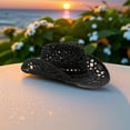 thumbnail image 2 of Cowgirl Hat,Straw Cowgirl Hat,Cowgirl Straw Hats for Women,for Beach, Travel and Outdoor,Designed to Fit 22.83 Inch Head, 2 of 12