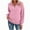 Red, variant on FAOWME Women Casual Pullover With Pocket Long Sleeve Zipper Lapel Solid Color Comfortable Fashion Soft Sweatshirt For Fall Winter Daily Wear Black L