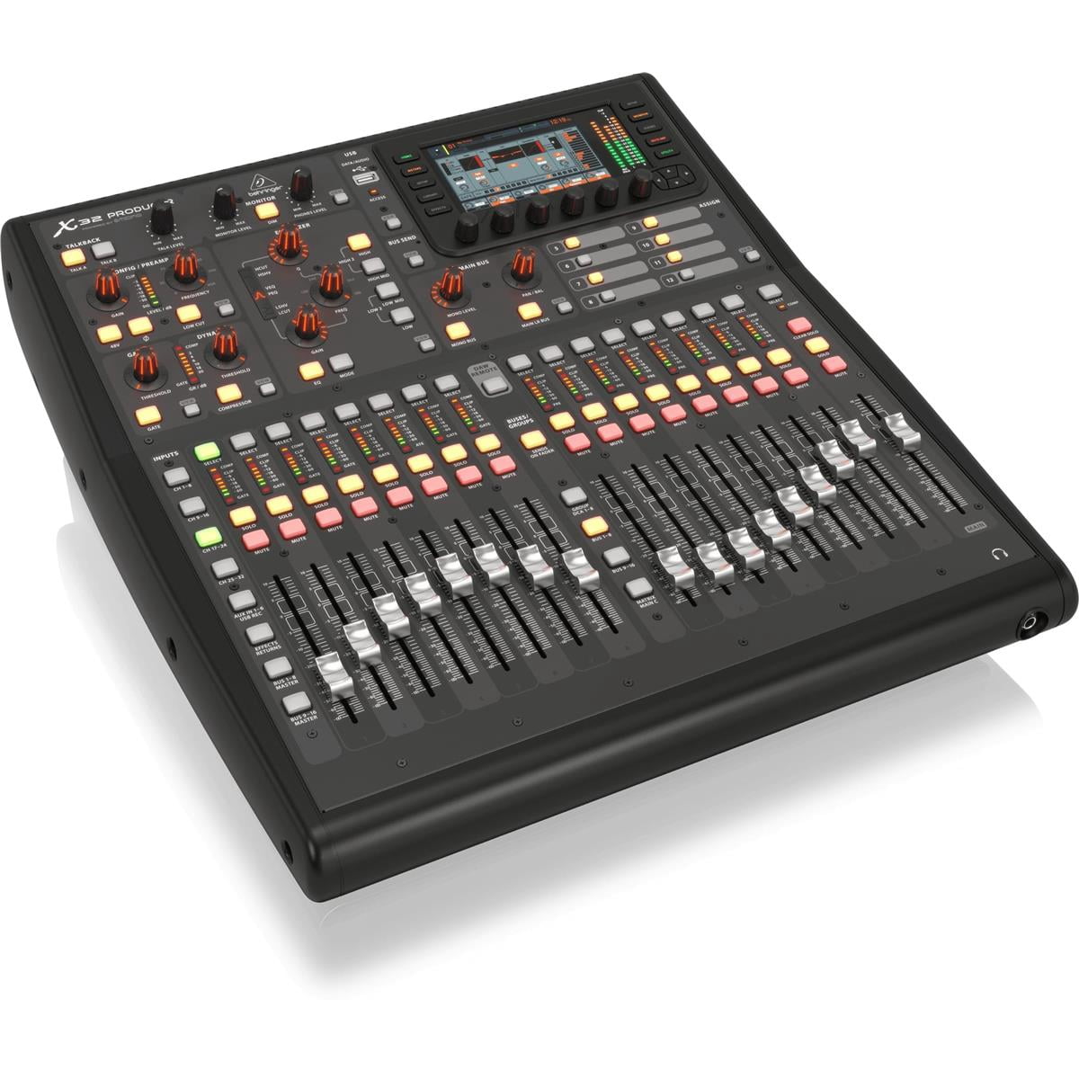 Behringer X32 PRODUCER 40-Input, 25-Bus Rack-Mountable Digital Mixing Console - Bundle With Gator Padded Nylon Carry Bag, 2x 15' XLR Mic Cable