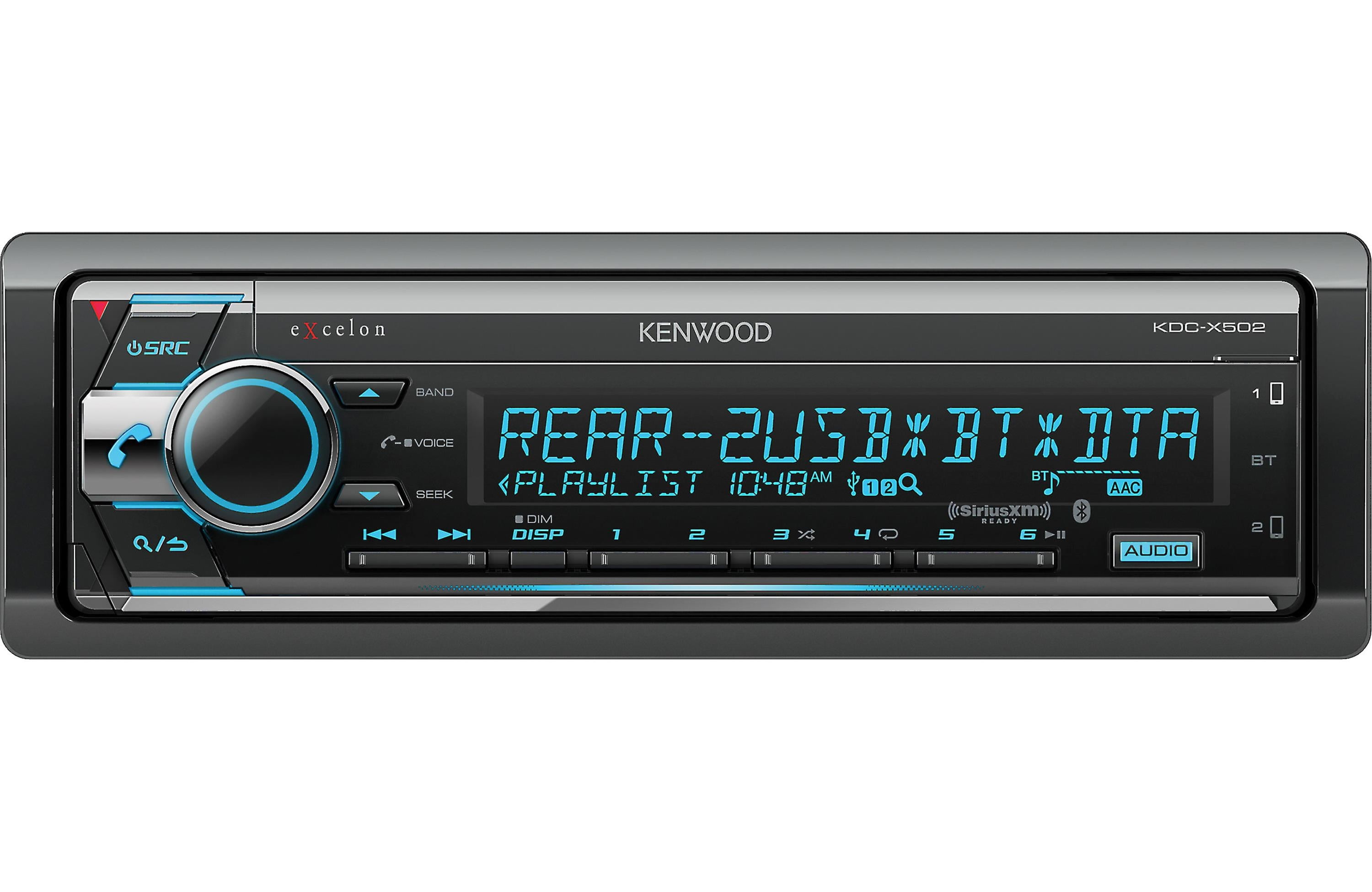 Kenwood eXcelon KDCX502 eXcelon InDash CD Receiver with Built In