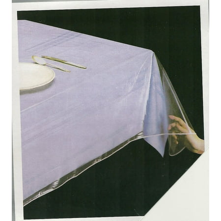 DELUXE Super Clear Heavy Duty Wide Tablecloth Protector, Oblong 54