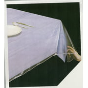 DELUXE Super Clear Heavy Duty Wide Tablecloth Protector, Oblong 54" x 72"