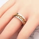 thumbnail image 4 of Anillo simple Anillo de dedo delicado Joyas de acero inoxidable Anillo creativo Anillo de dedo de moda para hombre Niño Hombre (Oro con tamaño de caja 9), 4 of 5