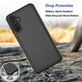 thumbnail image 7 of Takfox For Samsung Galaxy A13(5G)Phone Case Heavy Duty Shockproof Rugged Cover Hard Plastic & Soft Silicone Dual Layer Protective Bumper Phone Case for Galaxy A13(5G),Black, 7 of 7
