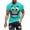 A05 Sky Blue, variant on Xdegoge Funny T Shirts for Men Playful Cartoon Print Shirt Classic Short Sleeve Crew Neck Top Casual Loose Beach Vacation Outfits Soft Plus Size Tops
