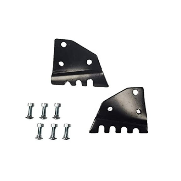 12 Post Hole Digger Serrated Auger Edges w/Nuts and Bolts Replaces Danuser Farmer Bobs Parts 50400 Black