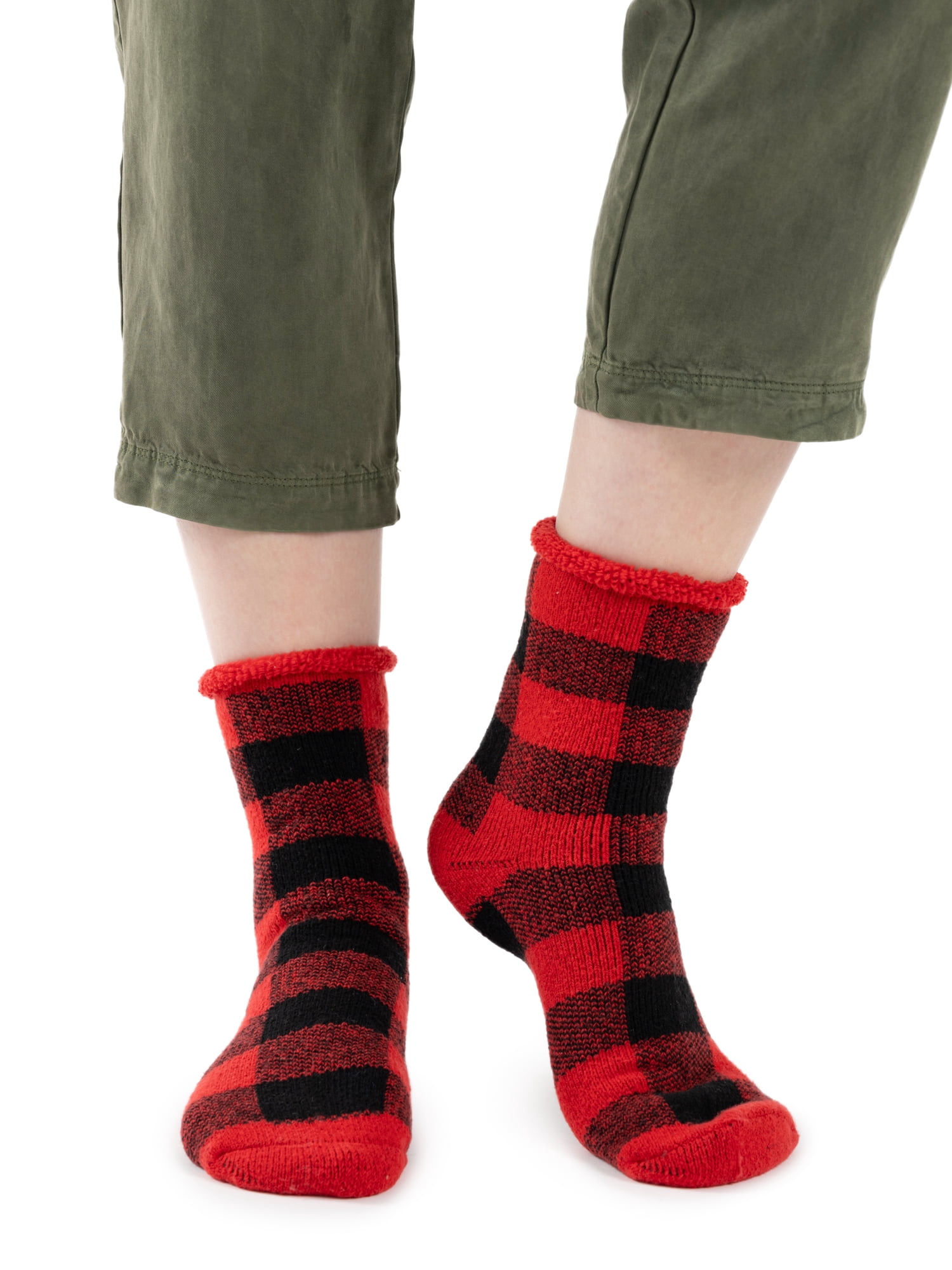 MUK LUKS Women's Tall Crew Lounge Sock, 1-Pack, OSFM