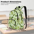 thumbnail image 6 of Uorisanigo Green Pickle Kids Backpack 4-Piece Travel Set, 17-Inch Rucksack with Front Pocket, Matching Lunch Bag, Water Bottle Case and Pencil Holder for Back to School, 6 of 7