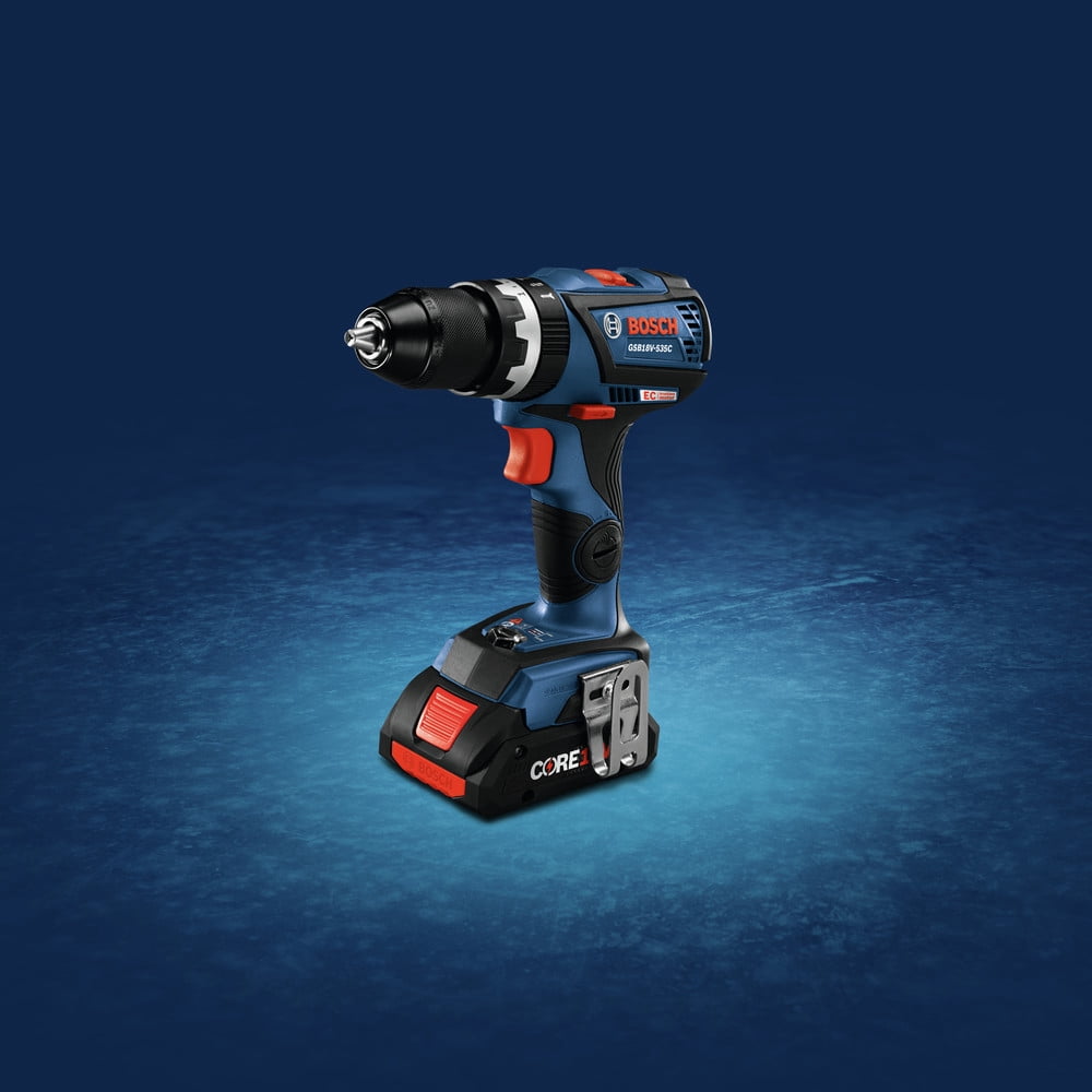 Restored Bosch GSB18V-535CB15-RT 18V Lithium-Ion Brushless 1/2 in. Cordless Hammer Drill Driver Kit (4 Ah) (Refurbished)