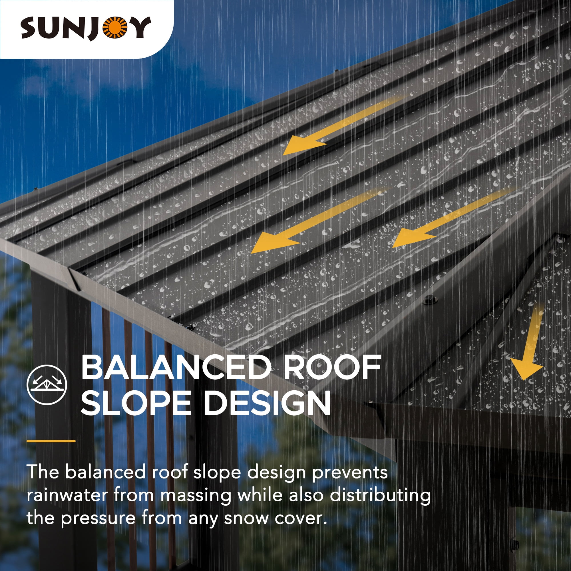 Sunjoy 11 x 13 ft. Hardtop Gazebo Outdoor 2-Tier Steel Hardtop Metal Gazebo with Dual Rails and Ceiling Hook, Suitable for Patio & Backyard, Grey