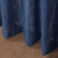 thumbnail image 3 of Diamond Home Navy Blue Linen Wave Semi-Sheer Privacy Curtains, 52" x 63" (2 Panels), 3 of 3