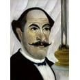 thumbnail image 2 of Rousseau, Henri 14x18 White Modern Wood Framed Museum Art Print Titled - Portrait of The Artist, 2 of 4