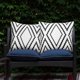 thumbnail image 1 of Juego de 2 fundas de almohada bohemias impermeables para exteriores, fundas de almohada geométricas para patio y jardín, 18 x 18 pulgadas, 1 of 6